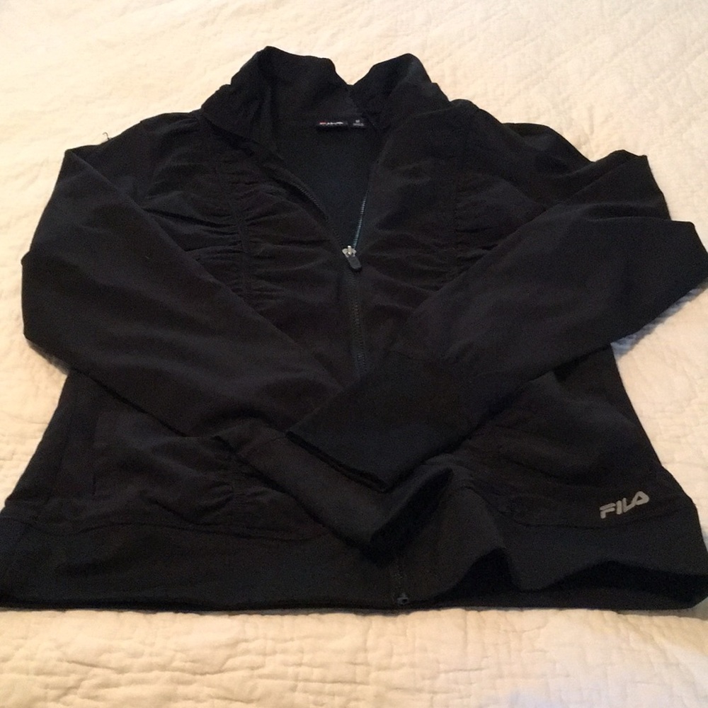 Fila sport ruched workout full zip jacket
